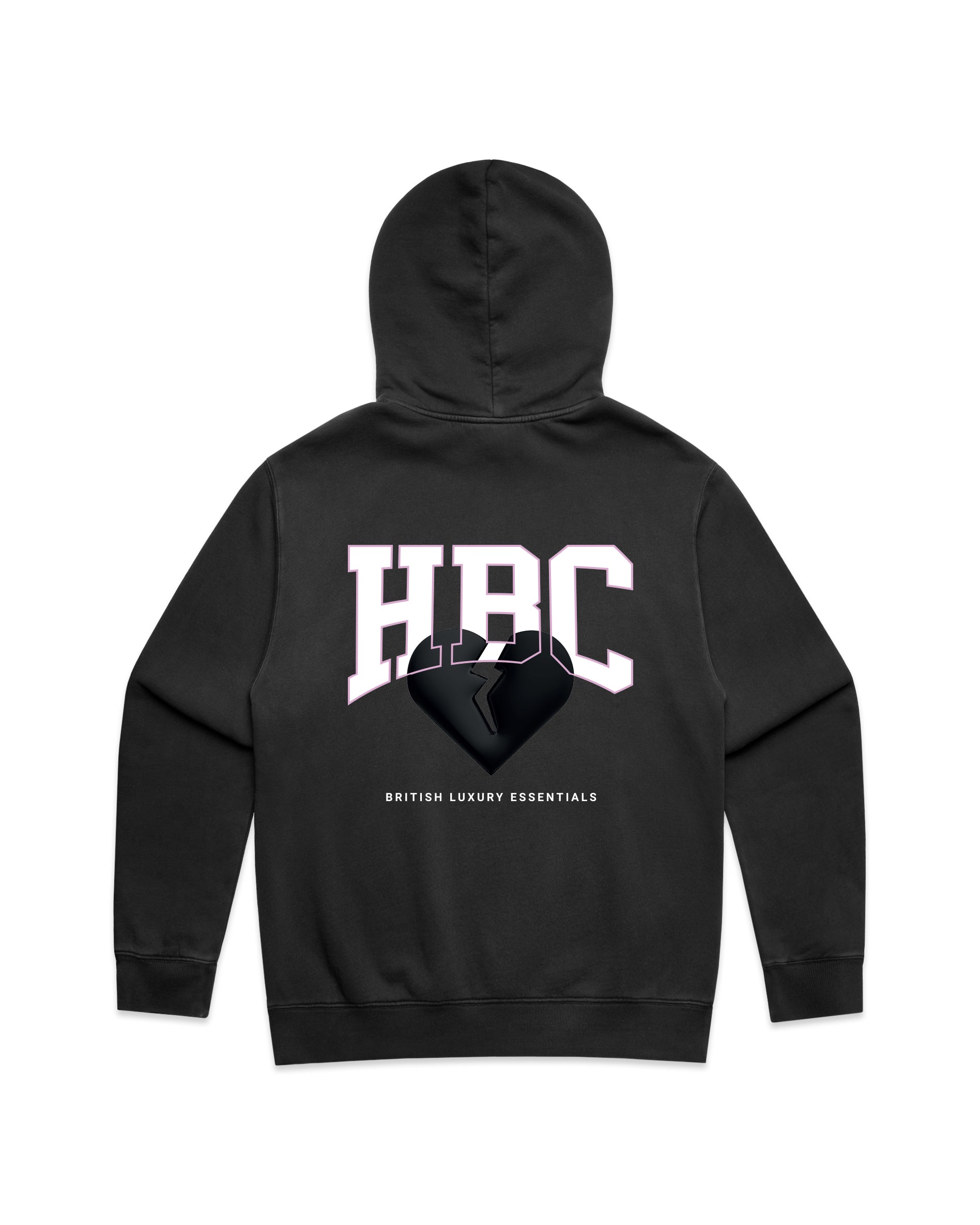 Black Heart Hoodie - Black