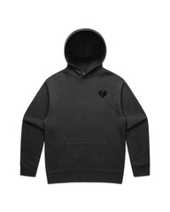 Black Heart Hoodie - Black