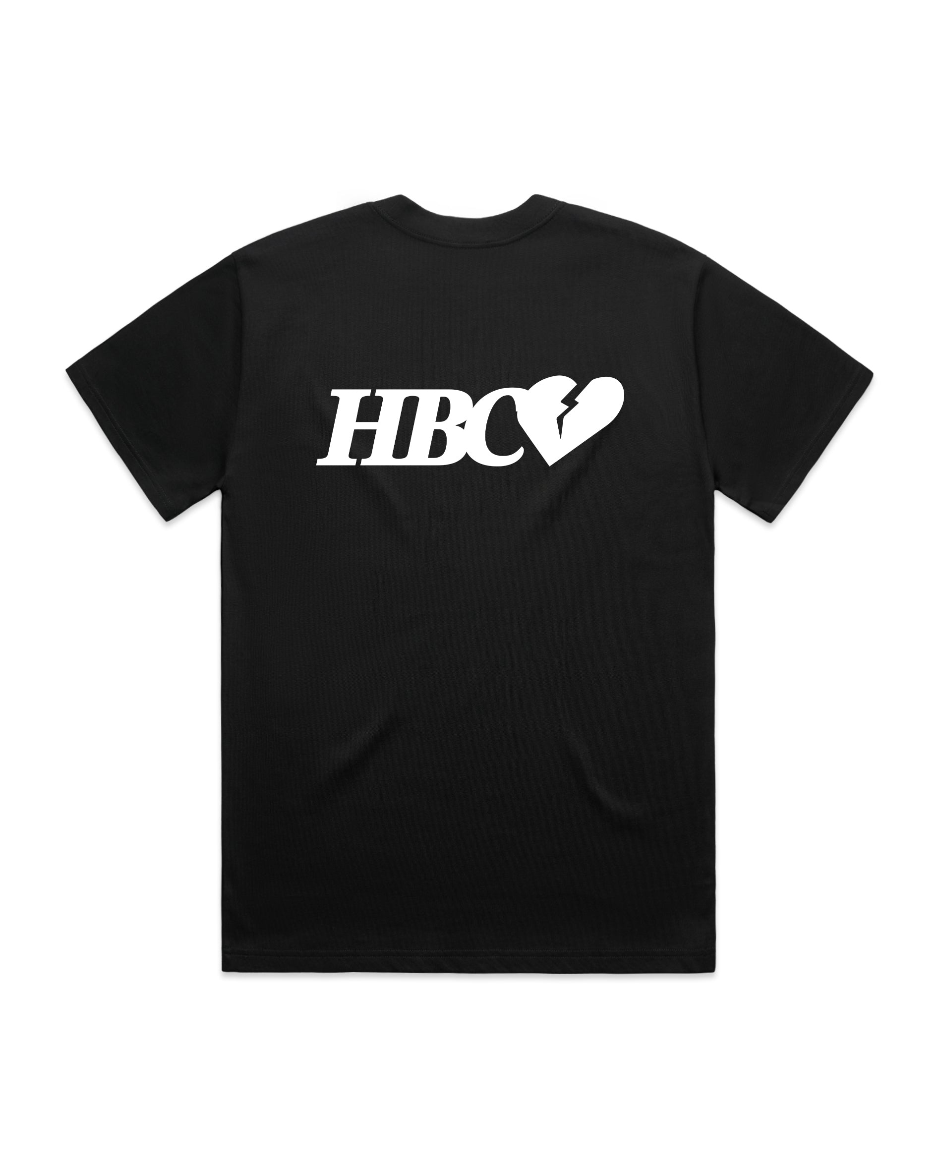Initial Heart T-Shirt - Black